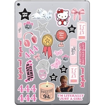 I'm Just A Girl Sticker Seti Laptop Ajanda Pc Tablet Telefon Defter Etiket Bullet Journal Diğer