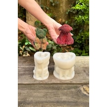 Rose Bear Ve Rose Dog İki Adet Silikon Mum Kalıp Seti