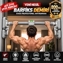 800 Kg Vidasız Barfiks Demiri 96-140 Cm Ayarlanabilir Koridor Barfiksi Duvar Korumalı