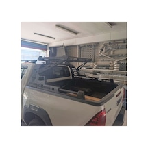 Mitsubishi L200 2007-2014 Uyumlu 3 Mm Sepetli Roll Bar Siyah Off-road Tasarım Dayanıklı Metal Kasa Koruma Aksesuarı