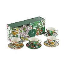 Lucky Art Violette Bone 4 Lü Çay Fincanı Seti 230 Ml Çok Renkli