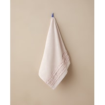 English Home Soft Ruffle Pamuk Yüz Havlusu 50x80 Cm Pudra