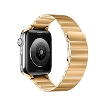 Newface Apple Watch 42mm Kr404 Huks Kordon - Gold Açık Mor