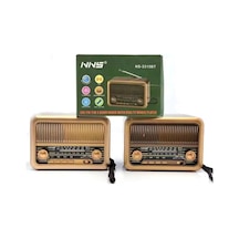 Nns Ns-3315bt Taşınabilir Nostaljik Radyo Bluetooth Hoparlör Mp3 Çalar
