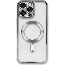 Newface - 294 - Apple iPhone Uyumlu 16 Pro Kılıf Kross Magneticsafe Kapak - - Csmo-tex - Titan Gri