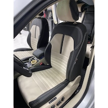 Skoda Süper B -2015-2023 Arası-arka Kolcaklı-taytüyü Deri Karışımı Özel Dikim
