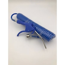 Plastik Saplı Kısa Hava Tabancalı Poliüretan Spiral Hava Hortumu 5x8 5 Mt Seti