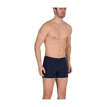 2 Adet Lacivert Renk Ince Kemerli Modal Boxer Lacivert