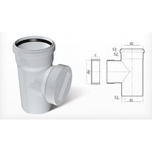 Fırat Pvc Dublex Temizleme Te 1 Adet 110mm