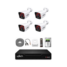 Uptech 4 Kameralı Güvenlik Kamera Seti 2mp 1080p Full Hd 6 Atom Led Gece Görüşlü 500gb Hdd 5525