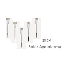 5 Adet Colours Solar Saplama Paslanmaz 28 Cm