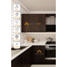 Koyu Ceviz Yapışkanlı Kaplama Folyo 120 Cm Mobilya, Duvar, Kapı, Mutfak İçin Kw312 - Kw312 120 X 200 Cm