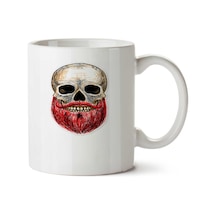 Barbada Kuru Kafa.png İki Tarafı Baskılı Kupa Bardak Çok Renkli