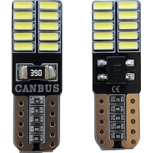 T10 Led Ampul 24 Ledli Canbuslı Park Ampulü 2'li Takım Turuncu