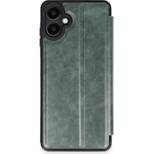 Newface Samsung Galaxy A06 Kılıf Flip Cover - Koyu Yeşil