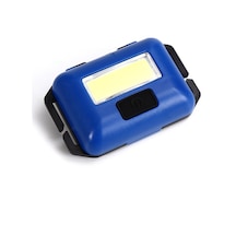 Pilli Mini Kafa Lambası Flaşörlü Az Işık Çok Işık 3 Mod Siyah