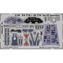 Eduard 49778 1/48 Ölçek, Su-33 Interior For Kınetıc Maket