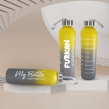 Kişiye Özel Renkli 750 Ml Motivasyon Cam Su Matarası Hk2708 001