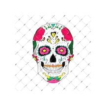 Bay Etiket Skl6 Sugar Skull Kurukafa Sticker