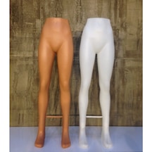 Vitrinraf Bayan Plastik Bacak Mankeni Beyaz Ve Ten Rengi - Pantolon Mankeni