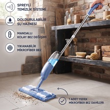 Büro Ev Ofis Hijyeni İçin Su Hzneli Spreyli Yedek Mikrofiber Bezli Mop Diğer
