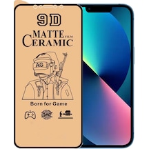 Apple Uyumlu   iPhone 13 Ekran Koruyucu 9d Mat Seramik Nano Kırılmaz Cam