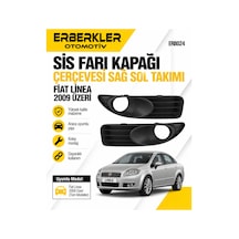 Fiat Linea Siyah Sis Farı Kapağı Çerçevesi Sağ Sol Takımı 2009 Üzeri - Erb2009