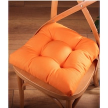 Altınpamuk Altınpamuk Lüx Pofidik Turuncu Sandalye Minderi Özel Dikişli Bağc