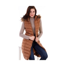 Z6684 Dewberry Bayan Yelek-camel CAMEL