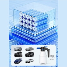 Dancemonkey 1.5l Elektrikli Sulama Kabı Pp + Pe Araba Yıkama Köpüğü Güçlendirici Pot Yüksek Basınçlı Yıkama Aracı