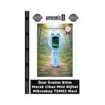 Özel Üretim Bilim Merak Cihaz Mini Dijital Mikroskop Tsm02 Mavi