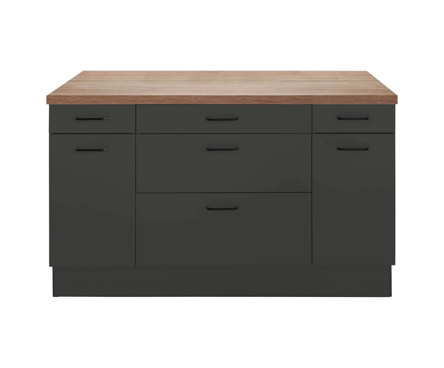 Alt Modül 120 Cm Antrasit -tezgah Dahil Hazır Mutfak Dolapları Antrasit