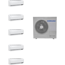 Samsung WindFree Multi AJ100TXJ5KH/EA 10 kW 1 Dış + 5 İç Ünite (9+9+12+12+18) Duvar Tipi Klima