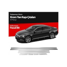 Volkswagen Passat B-8 2015-2018 Krom Yan Kapı Çıtası Paslanmaz Çelik