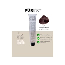 Puring Fruity Color Meyve Asitli Profesyonel Krem Saç Boyası 100ml - 7.23 Kumral İrize Dore Viyole Kumral