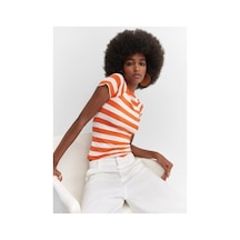 2y Gallery Mango Çizgili Baskılı 11-0103