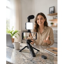 Telefon Tutucu Led Işıklı Kumandalı Mikrofon Model Belirtilmemiş
