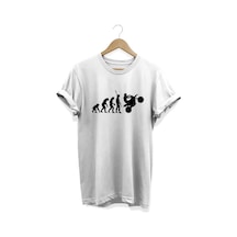 Evrim Baskılı Beyaz T-shirt Beyaz