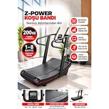 Z-power Kavisli Motorsuz Koşu Bandı Curved Treadmill Runner