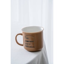 Acar Ruby Porselen Kupa Kahverengi - 410 Ml Kahverengi