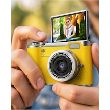 Yüksek Çözünürlüklü 48 Mp Kamera 4k Video Çekim Selfie Vlog Fotoğraf Makinesi Çok Renkli