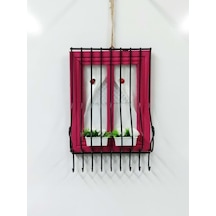 Pencere Tasarımlı Renkli Anahtarlık 16X25