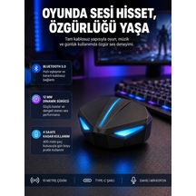 Tam Kablosuz Oyuncu Kulaklığı 5.0 Bluetooth Led Kontrollü Yeni Nesil Diğer
