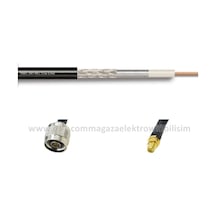 N erkek - SMA dişi 25 METRE LMR240/RWC240 Koaksiyel Kablo 50Ω