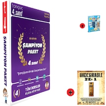 Tonguç Akademi 4. Sınıf Şampiyon Seti En Son Baskı Yeni + Test Kitabı Hediye + Kişiye Özel İsimli Ahşap Harry Potter Kitap Ayracı Hediye