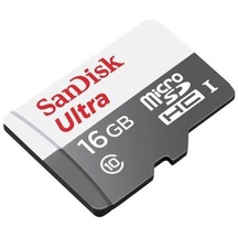 Sandisk Ultra microSDHC 80MB/s 16GB (Adaptörlü)