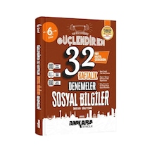 2027 Ankara Yayıncılık 6. Sınıf Sosyal Bilgiler 32 Haftalık Güçlendiren Denemeleri