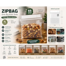 Zip Bag Kilitli Ve Çok Amaçlı Buzdolabı Poşeti 20 Adet 18x22 Cm