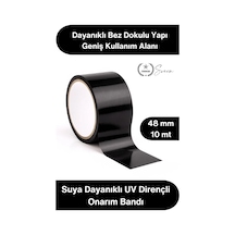Tamirbandı Duct Tape Tamir Bandı Bez Siyah Güçlü Yapışkan Suya Dayanıklı Uv Dirençli Onarım İzolasy