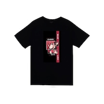 Stoned&Fame Blue Lock Chigiri Hyoma Anime Baskılı Unisex %100 Pamuk Siyah T-shirt SIYAH